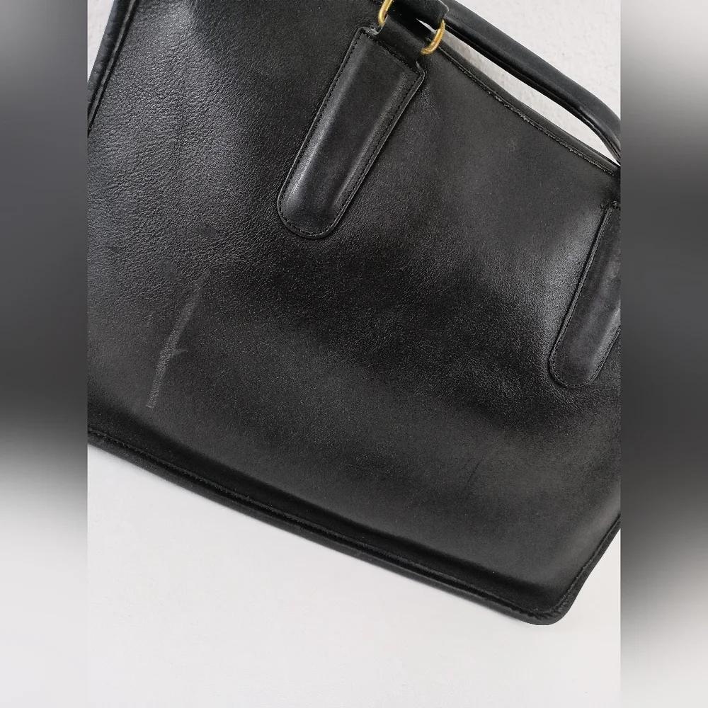 Vintage Coach Black Slim Satchel 310- 3934 - Picture 6 of 10